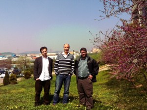 Wes, Ekrem, and me on Sabanci University's campus
